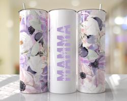 Tumblermugg Blommor #30 namn/ord + text