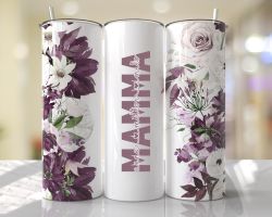 Tumblermugg Blommor #31 namn/ord + text