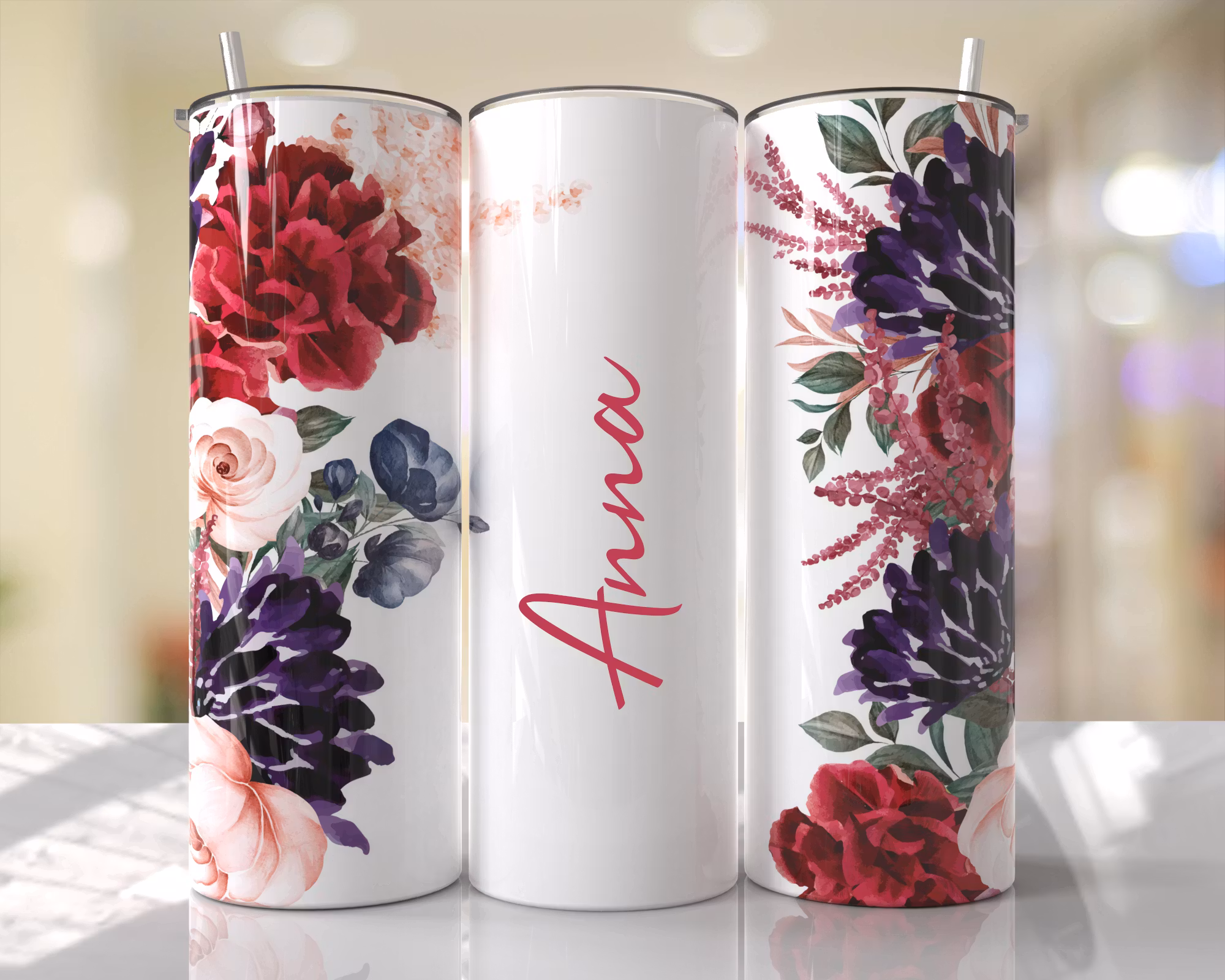 Tumblermugg Blommor #35