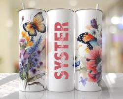 Tumblermugg Blommor #36 namn/ord + text