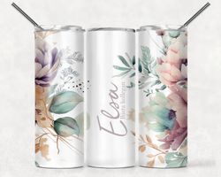 Tumblermugg Blommor #40 + text