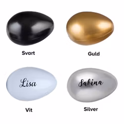 Delbart påskägg med namn