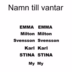 Namn till vantar