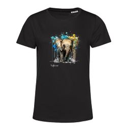 T-shirt Dam– Abstrakt Elefant