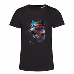 T-shirt Dam - Katt #2