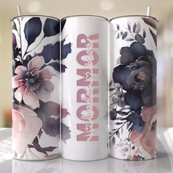 Tumblermugg Blommor #43 namn/ord + text