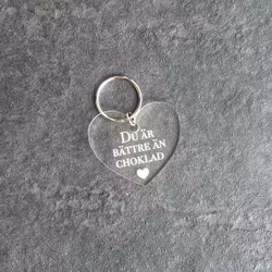 Nyckelring Bättre än choklad