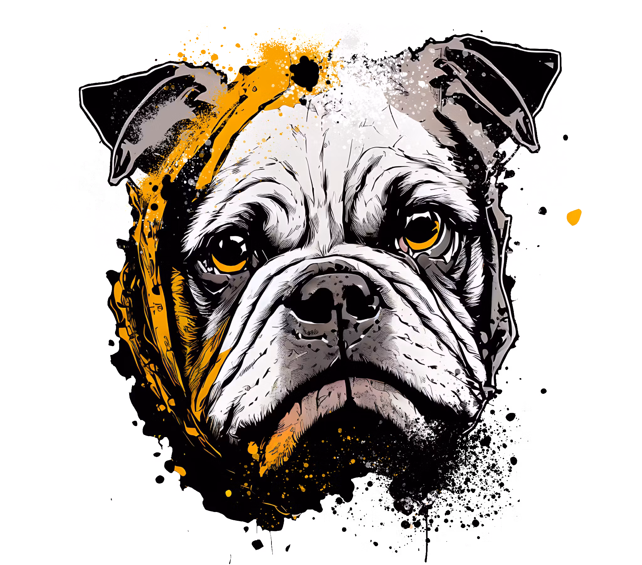 Engelsk bulldog #2 till tyg