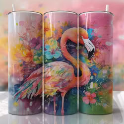 Tumblermugg Flamingo