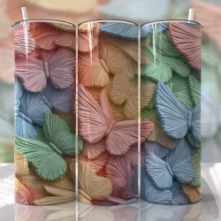 Tumblermugg 3D fjäril