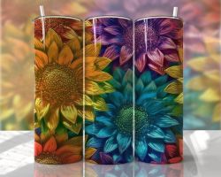 Tumblermugg 3D solrosor