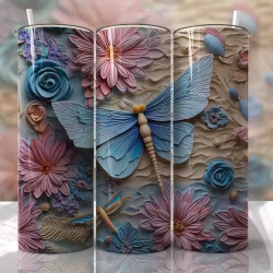 Tumblermugg 3D fjäril #2