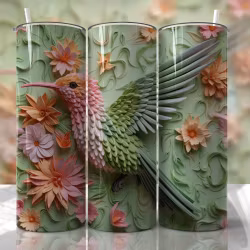 Tumblermugg 3D fågel
