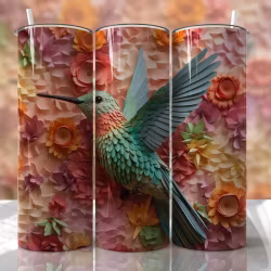 Tumblermugg 3D fågel #2