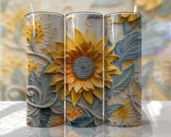 Tumblermugg 3D solrosor #4