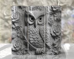 Tumblermugg 3D uggla