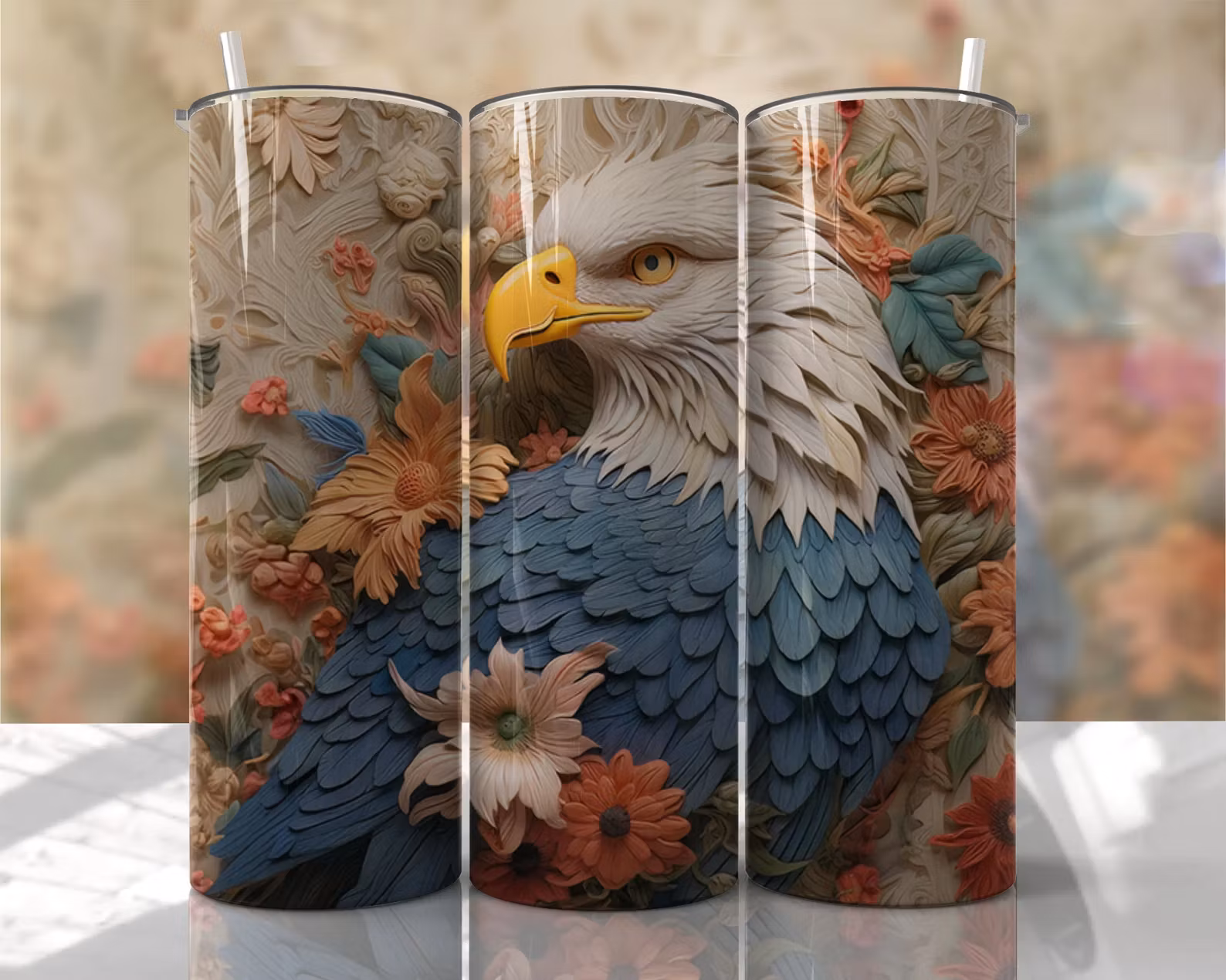 Tumblermugg 3D örn