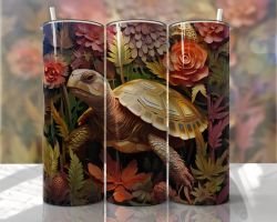 Tumblermugg 3D sköldpadda