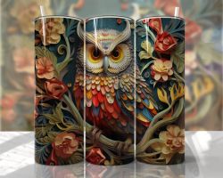 Tumblermugg 3D uggla #2