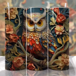 Tumblermugg 3D uggla #2