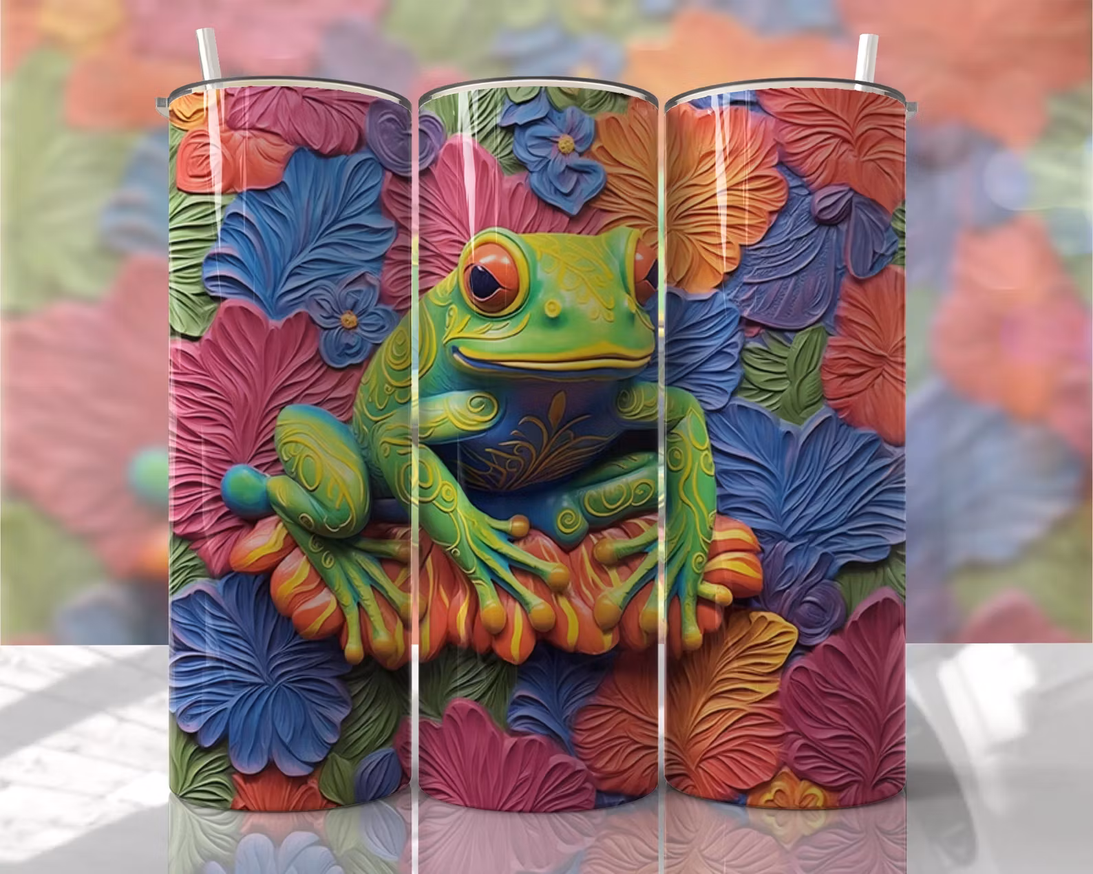 Tumblermugg 3D groda #4