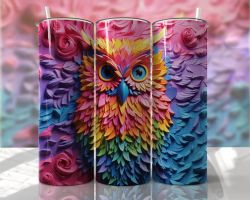 Tumblermugg 3D uggla  #3