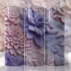 Tumblermugg 3D blommor #15