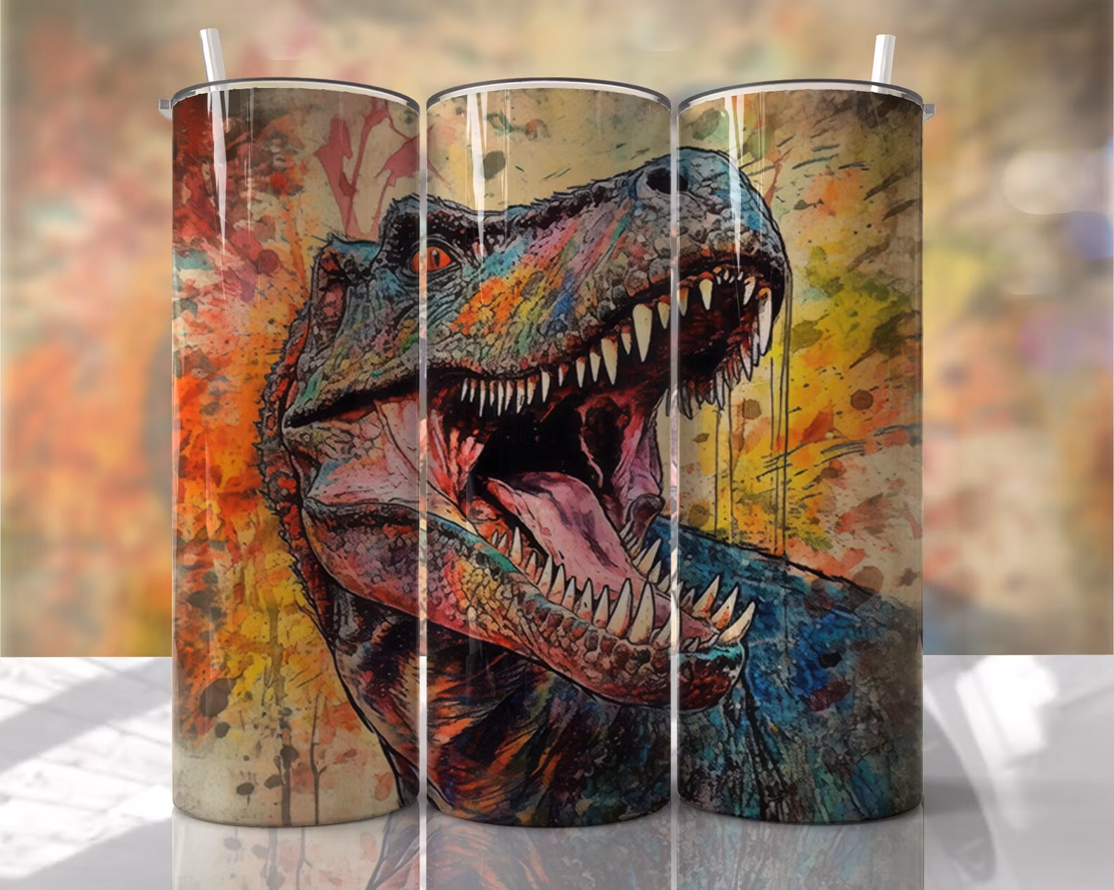 Tumblermugg T-rex