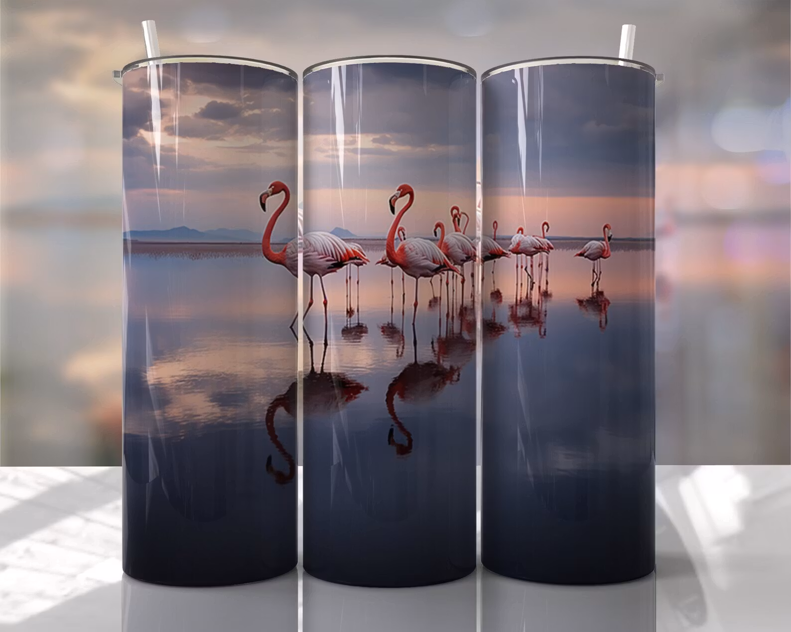 Tumblermugg Flamingo