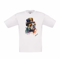 T-shirt med Bulldog