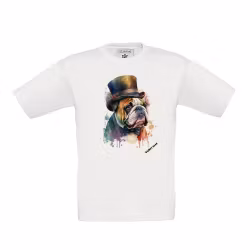 T-shirt med Bulldog
