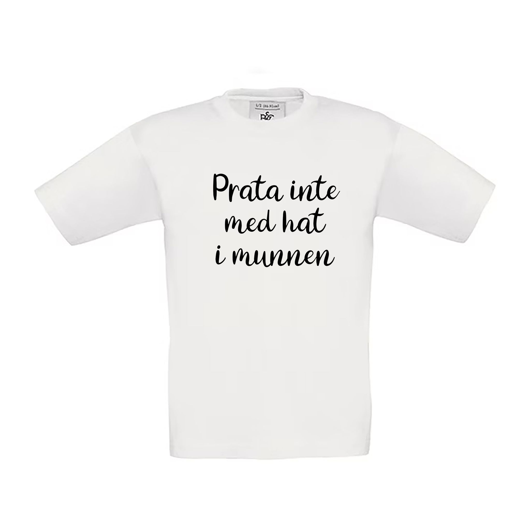 T-shirt Prata inte med hat i munnen