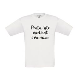 T-shirt Prata inte med hat i munnen
