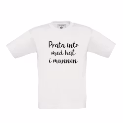 T-shirt Prata inte med hat i munnen