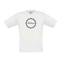 T-shirt med valfritt namn i hexagoner