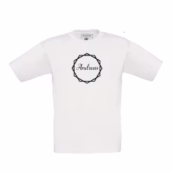 T-shirt med valfritt namn i hexagoner