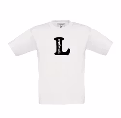 T-shirt med stor bokstav