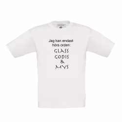 T-shirt Jag kan endast höra