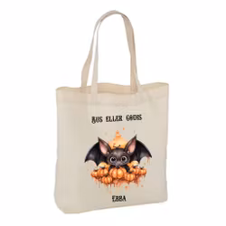 Halloween Tygkasse Stor bred botten #4