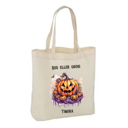 Halloween Tygkasse Stor bred botten #16