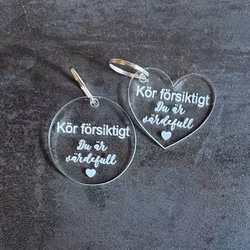 Nyckelring Kör försiktigt #3