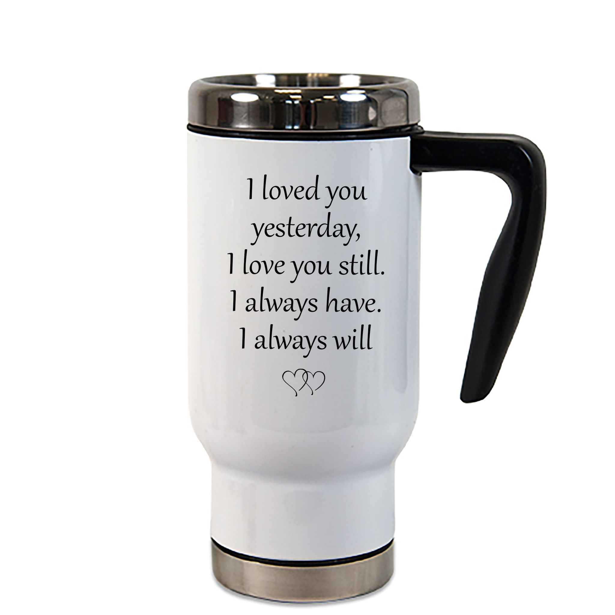 Termosmugg med handtag I loved you