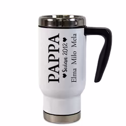 Termosmugg med handtag Årtal + namn