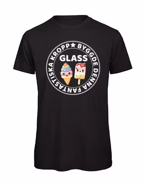 T-shirt Glass byggde denna fantastiska kropp