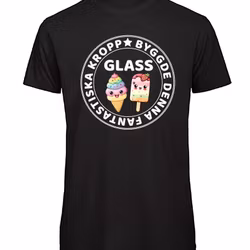 T-shirt Glass byggde denna fantastiska kropp