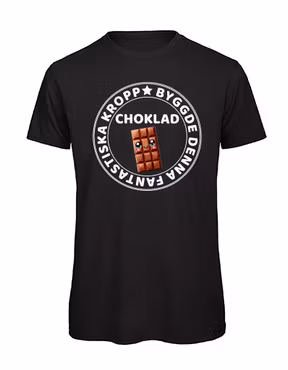 T-shirt Choklad byggde denna fantastiska kropp