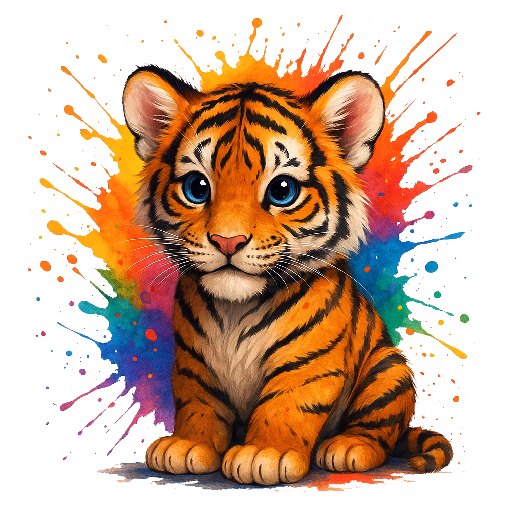 Tiger #3 till tyg