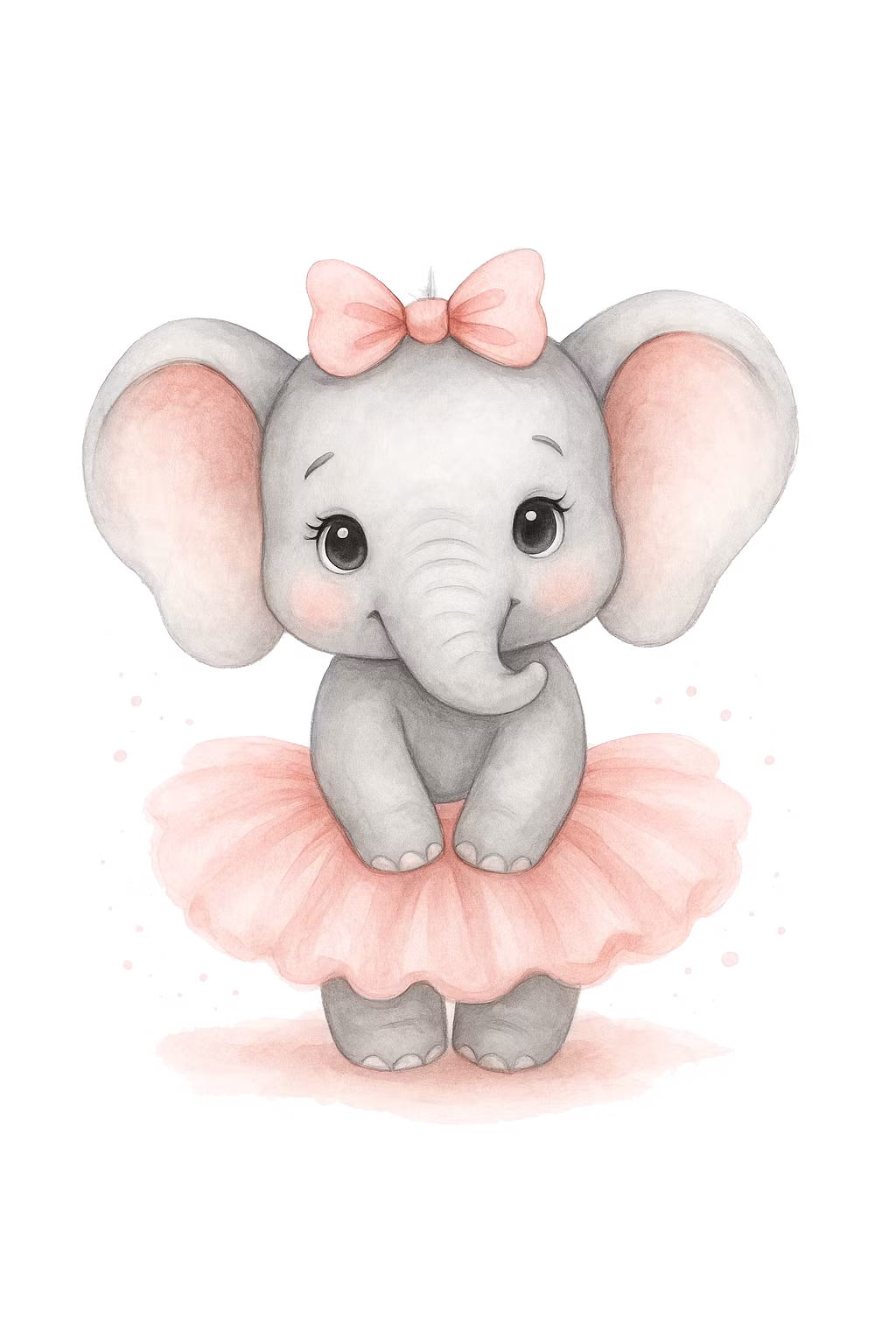 Elefant med kjol till tyg