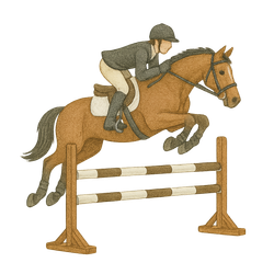 Hästhoppning - till tyg