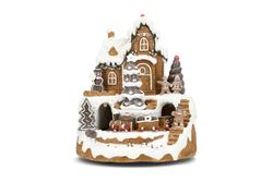 LED Lykta Pepparkaksby Poly